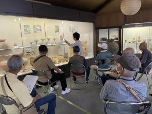 歴史資料館展示埴輪の解説