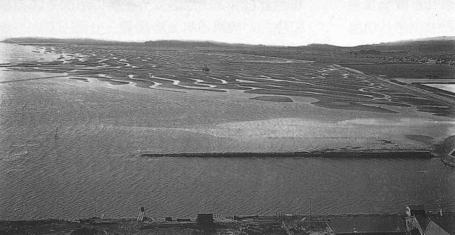 苅田港築港予定現場（1939年撮影）