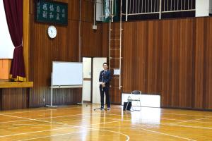 令和8年度施主の挨拶の様子