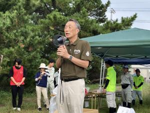 町長が挨拶をしている写真