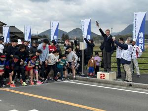 スタートの瞬間の写真