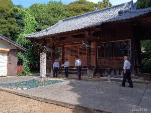 文化庁視察 御所山古墳1
